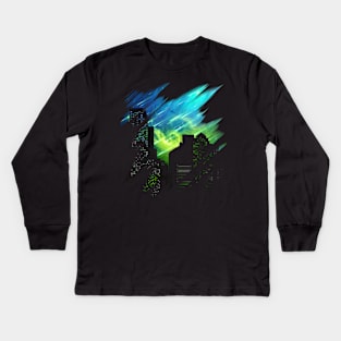 Alien Night Skies Kids Long Sleeve T-Shirt